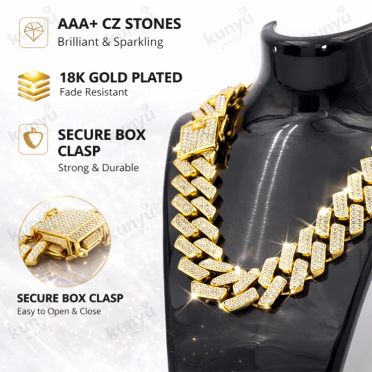Iced Out Кубалық сілтеме тізбегі Iced Out Кубалық сілтеме тізбегі