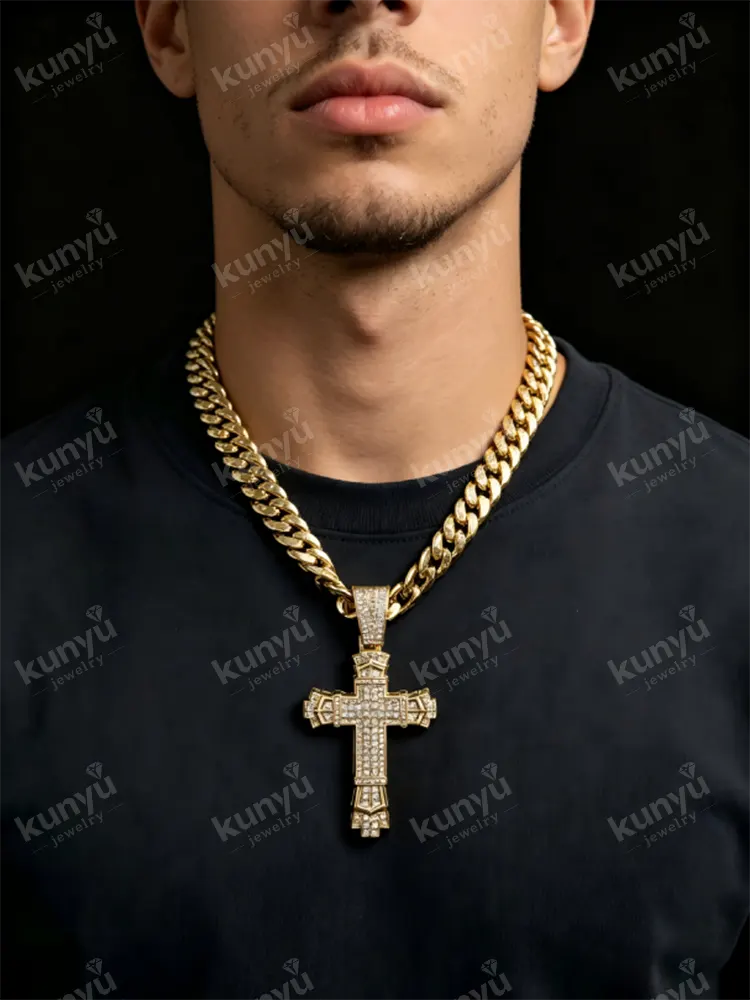 Gold Plated Hip Hop Pendant