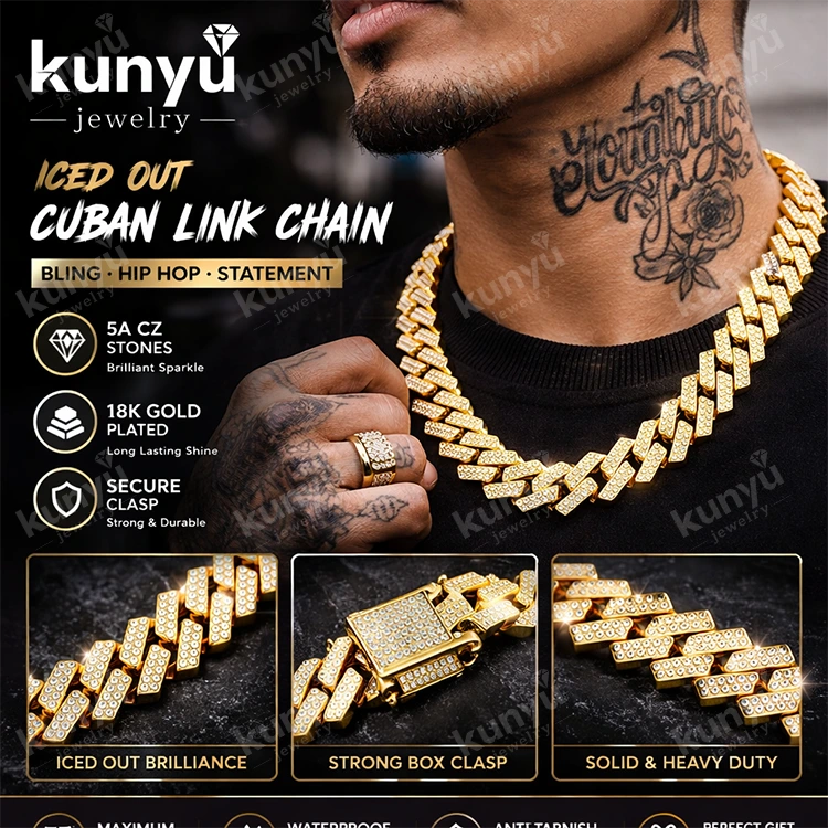 Iced Out Cuban Link Chain